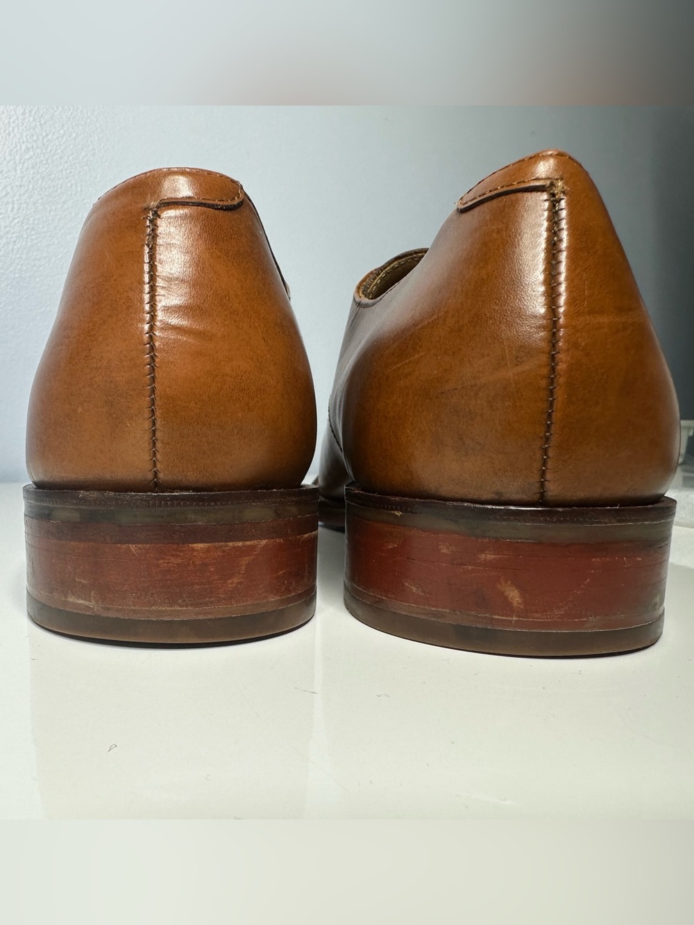 Cole Haan “Grand OS” Double Monk Strap Cap Toe Dress Shoes Mens Size 10.5 Brown - Picture 5 of 8